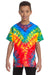 Tie-Dye CD100Y Youth Short Sleeve Crewneck T-Shirt Woodstock Front