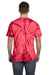 Tie-Dye CD101 Mens Short Sleeve Crewneck T-Shirt Red Back