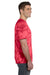 Tie-Dye CD101 Mens Short Sleeve Crewneck T-Shirt Red Side