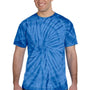 Tie-Dye Mens Short Sleeve Crewneck T-Shirt - Royal Blue