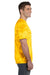 Tie-Dye CD101 Mens Short Sleeve Crewneck T-Shirt Gold Side