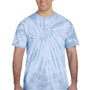 Tie-Dye Mens Short Sleeve Crewneck T-Shirt - Baby Blue