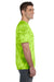 Tie-Dye CD101 Mens Short Sleeve Crewneck T-Shirt Lime Green Side