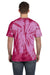 Tie-Dye CD101 Mens Short Sleeve Crewneck T-Shirt Pink Back
