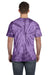 Tie-Dye CD101 Mens Short Sleeve Crewneck T-Shirt Purple Back