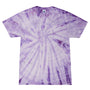 Tie-Dye Mens Short Sleeve Crewneck T-Shirt - Spider Lavender