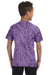 Tie-Dye CD101Y Youth Short Sleeve Crewneck T-Shirt Purple Back