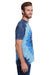 Tie-Dye CD1090 Mens Burnout Festival Short Sleeve Crewneck T-Shirt Sea Blue Side