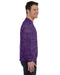 Tie-Dye CD2000 Mens Long Sleeve Crewneck T-Shirt Purple Side