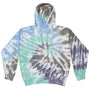Tie-Dye Mens Cloud Hooded Sweatshirt Hoodie - Glacier