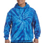 Tie-Dye Mens Hooded Sweatshirt Hoodie - Royal Blue