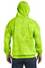 Tie-Dye CD877 Mens Hooded Sweatshirt Hoodie Lime Green Back