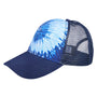 Tie-Dye Mens Snapback Trucker Hat - Ocean Blue