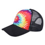 Tie-Dye Mens Snapback Trucker Hat - Reactive Rainbow