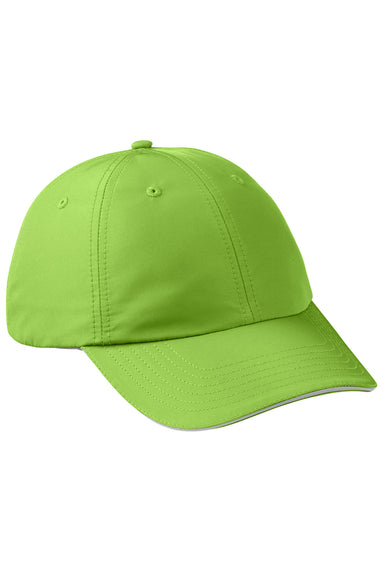 Core 365 CE001 Mens Pitch Performance Moisture Wicking Adjustable Hat Acid Green Front