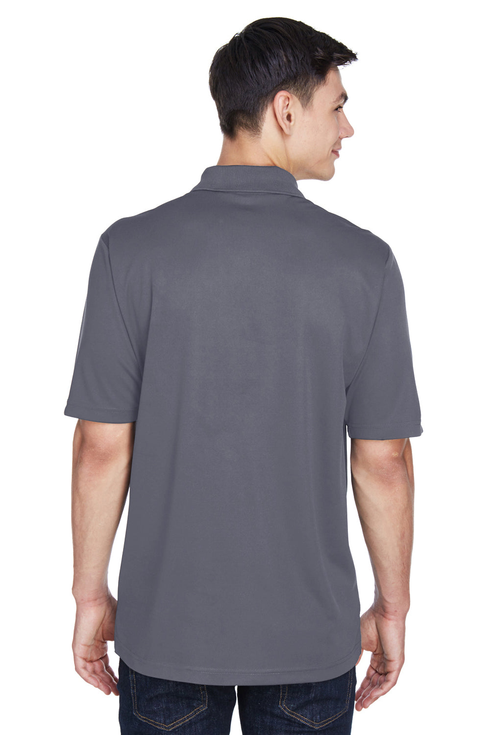 Core 365 CE101 Mens Balance Performance Moisture Wicking Short Sleeve Polo Shirt Royal Blue/Grey Back
