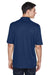 Core 365 CE101 Mens Balance Performance Moisture Wicking Short Sleeve Polo Shirt Electric Blue/Navy Blue Back
