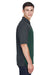 Core 365 CE101 Mens Balance Performance Moisture Wicking Short Sleeve Polo Shirt Forest Green/Grey Side