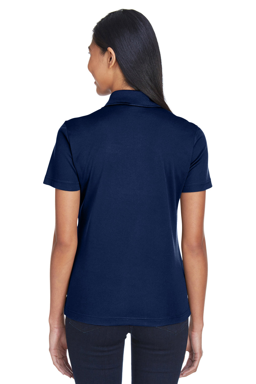 Core 365 CE101W Womens Balance Performance Moisture Wicking Short Sleeve Polo Shirt Electric Blue/Navy Blue Back