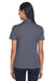Core 365 CE101W Womens Balance Performance Moisture Wicking Short Sleeve Polo Shirt Black/Grey Back