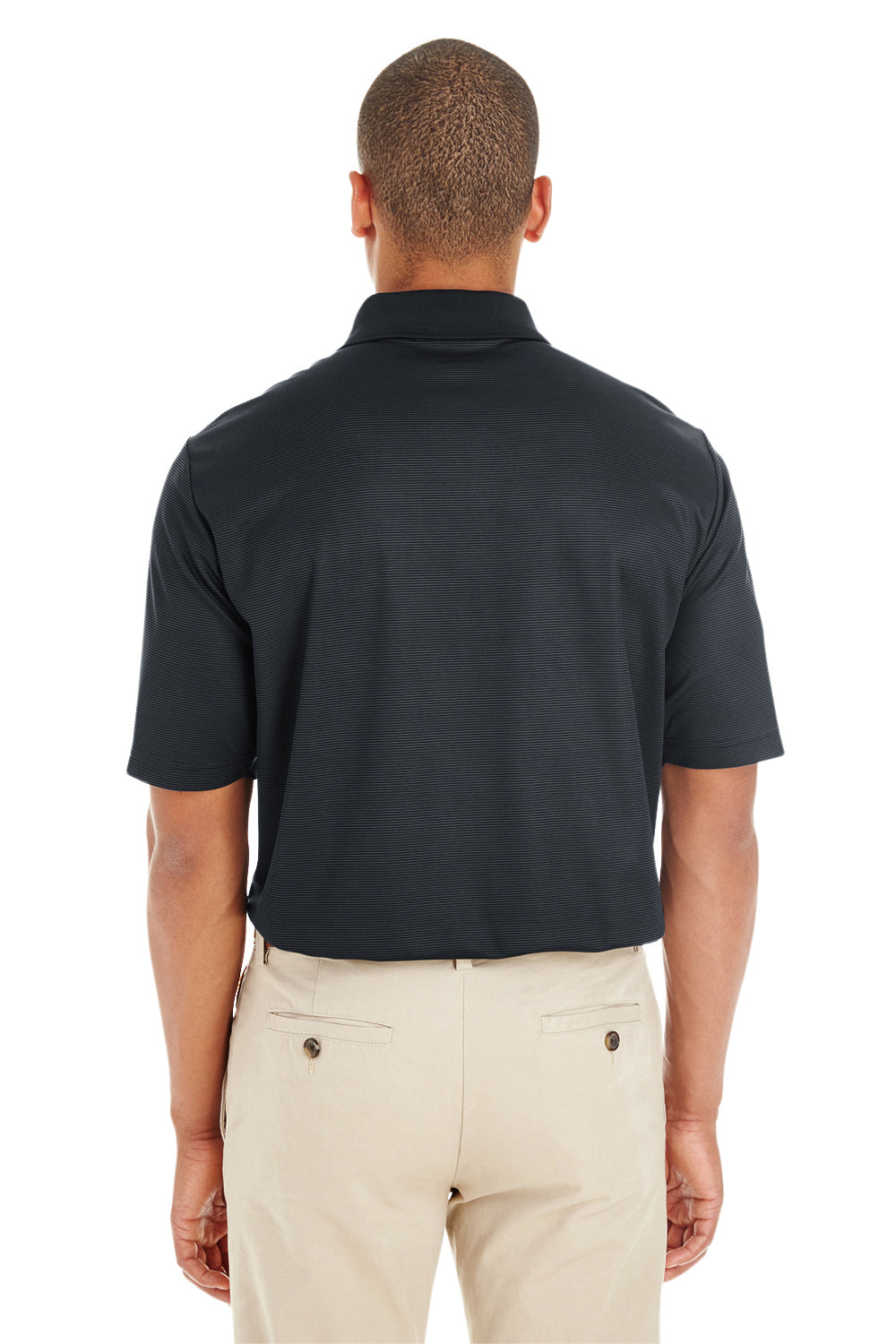 Core 365 CE102 Mens Express Performance Moisture Wicking Short Sleeve Polo Shirt Black Back