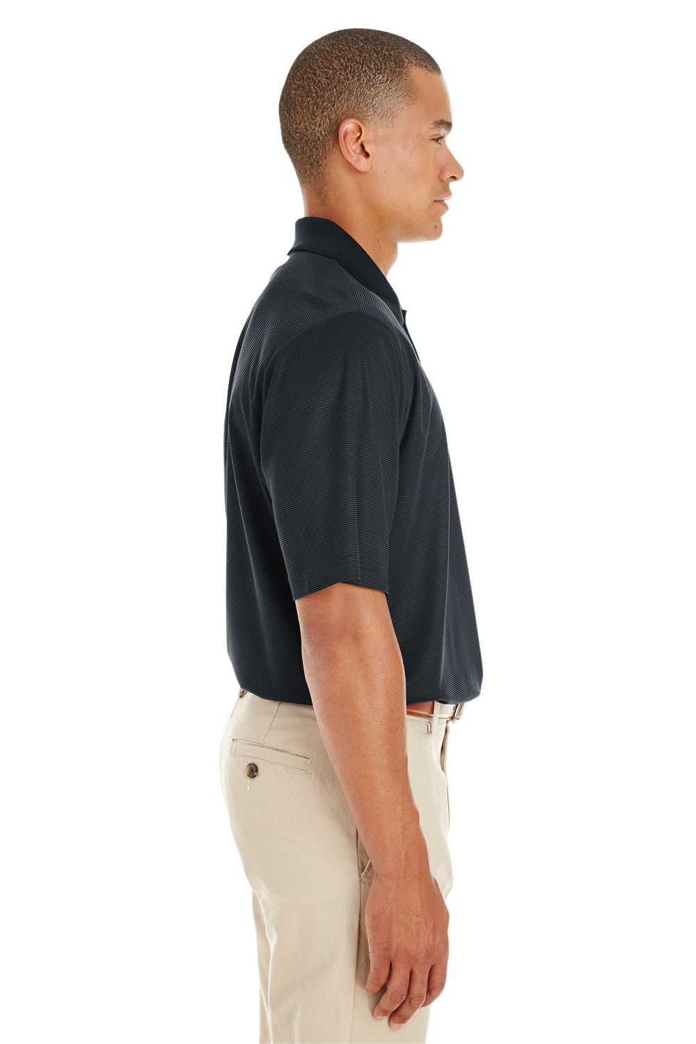Core 365 CE102 Mens Express Performance Moisture Wicking Short Sleeve Polo Shirt Black Side