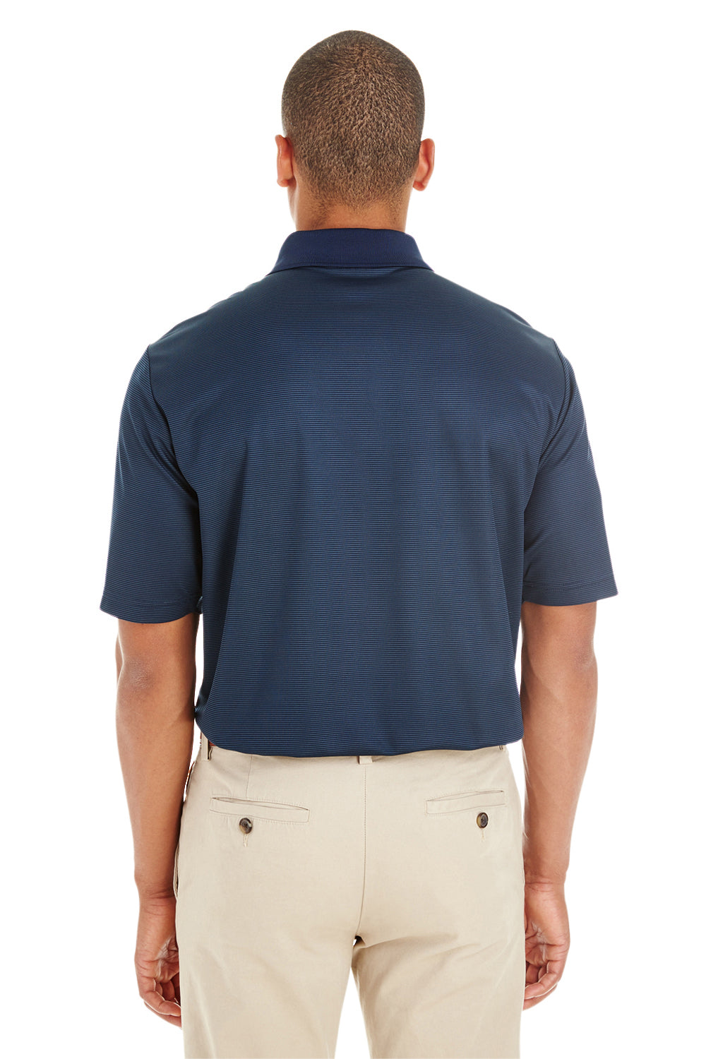 Core 365 CE102 Mens Express Performance Moisture Wicking Short Sleeve Polo Shirt Navy Blue Back