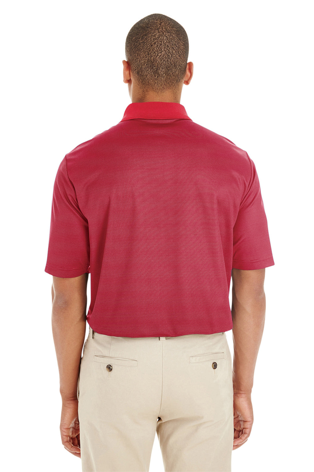 Core 365 CE102 Mens Express Performance Moisture Wicking Short Sleeve Polo Shirt Red Back