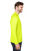 Core 365 CE110 Mens Ultra MVP Raglan Long Sleeve T-Shirt Safety Yellow Side