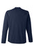 Core 365 CE110 Mens Ultra MVP Raglan Long Sleeve T-Shirt Classic Navy Blue Flat Back