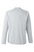 Core 365 CE110 Mens Ultra MVP Raglan Long Sleeve T-Shirt Platinum Grey Flat Back