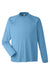 Core 365 CE110 Mens Ultra MVP Raglan Long Sleeve T-Shirt Columbia Blue Flat Front