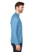 Core 365 CE110 Mens Ultra MVP Raglan Long Sleeve T-Shirt Columbia Blue Side