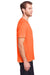 Core 365 CE111 Mens Fusion ChromaSoft Performance Moisture Wicking Short Sleeve Crewneck T-Shirt Orange Side