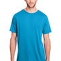 Core 365 Mens Fusion ChromaSoft Performance Moisture Wicking Short Sleeve Crewneck T-Shirt - Electric Blue