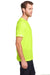Core 365 CE111 Mens Fusion ChromaSoft Performance Moisture Wicking Short Sleeve Crewneck T-Shirt Safety Yellow Side