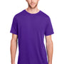 Core 365 Mens Fusion ChromaSoft Performance Moisture Wicking Short Sleeve Crewneck T-Shirt - Campus Purple
