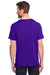 Core 365 CE111 Mens Fusion ChromaSoft Performance Moisture Wicking Short Sleeve Crewneck T-Shirt Purple Back