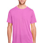 Core 365 Mens Fusion ChromaSoft Performance Moisture Wicking Short Sleeve Crewneck T-Shirt - Charity Pink