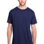 Core 365 Mens Fusion ChromaSoft Performance Moisture Wicking Short Sleeve Crewneck T-Shirt - Classic Navy Blue