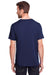 Core 365 CE111 Mens Fusion ChromaSoft Performance Moisture Wicking Short Sleeve Crewneck T-Shirt Navy Blue Back
