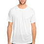 Core 365 Mens Fusion ChromaSoft Performance Moisture Wicking Short Sleeve Crewneck T-Shirt - White