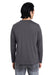 Core 365 CE111L Mens Fusion ChromaSoft Performance Moisture Wicking Long Sleeve Crewneck T-Shirt Carbon Grey Back