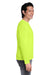 Core 365 CE111L Mens Fusion ChromaSoft Performance Moisture Wicking Long Sleeve Crewneck T-Shirt Safety Yellow Side