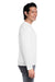 Core 365 CE111L Mens Fusion ChromaSoft Performance Moisture Wicking Long Sleeve Crewneck T-Shirt White Side