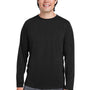 Core 365 Mens Fusion ChromaSoft Performance Moisture Wicking Long Sleeve Crewneck T-Shirt - Black