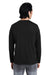 Core 365 CE111L Mens Fusion ChromaSoft Performance Moisture Wicking Long Sleeve Crewneck T-Shirt Black Back