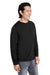 Core 365 CE111L Mens Fusion ChromaSoft Performance Moisture Wicking Long Sleeve Crewneck T-Shirt Black 3Q
