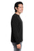 Core 365 CE111L Mens Fusion ChromaSoft Performance Moisture Wicking Long Sleeve Crewneck T-Shirt Black Side