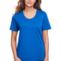 Core 365 Womens Fusion ChromaSoft Performance Moisture Wicking Short Sleeve Scoop Neck T-Shirt - True Royal Blue